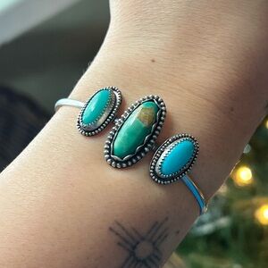 Turquoise Sterling Silver Cuff Bracelet